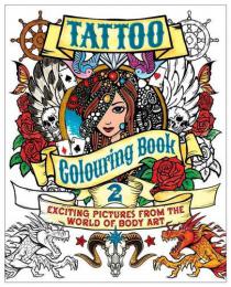 【英語の本　タトゥーの塗り絵】Tattoo Colouring Book 2