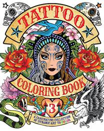 【英語の本　タトゥーの塗り絵】Tattoo Coloring Book 3