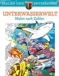【ドイツの大人の塗り絵】水中の幻想的な世界の塗り絵